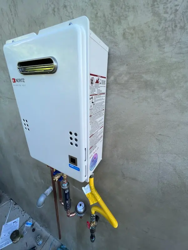 Tankless water heater installation for Kings Crossroads homes