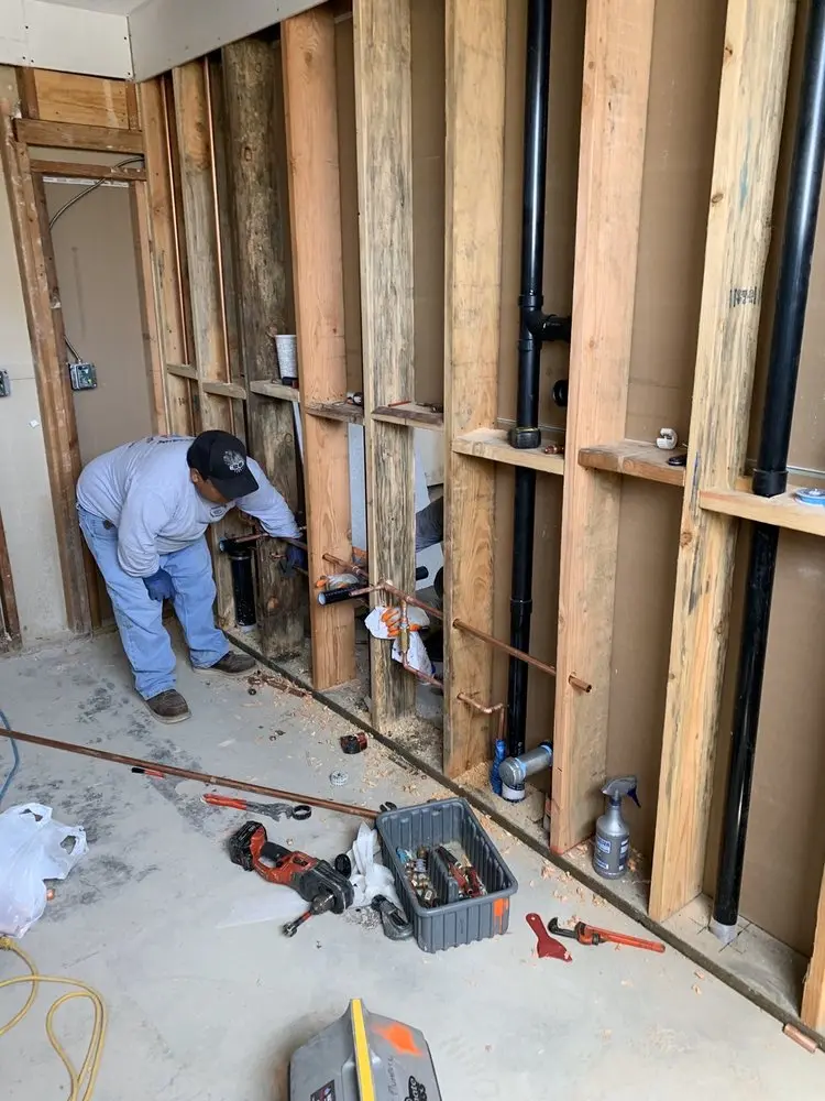 Commercial rough-in plumbing for Gas Line Repair in Kings Crossroads